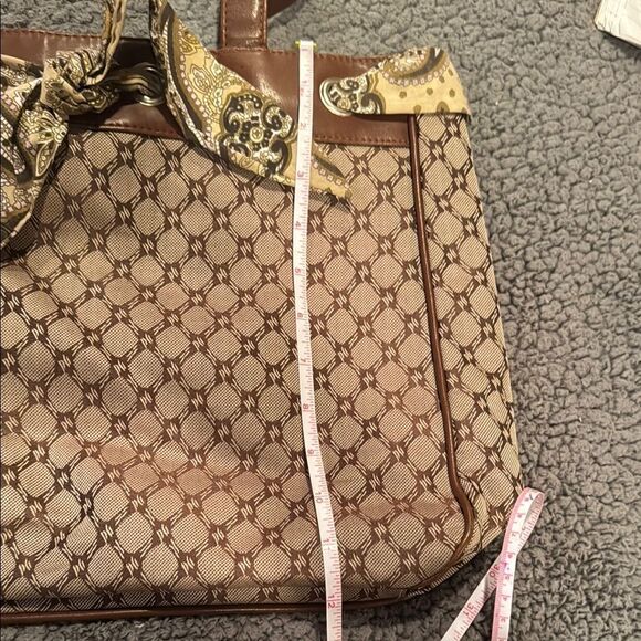 Chadwick’s Brown Patterned Tote Bag Satchel Purse Shoulder Bag Handbag - Picture 3 of 8